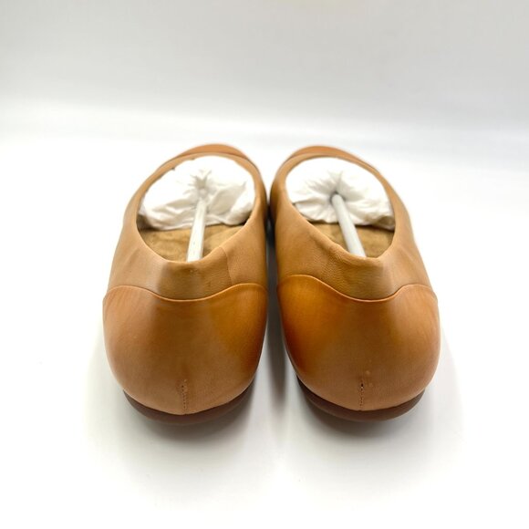 Softwalk‎ Womens 10M Sonoma Cognac Brown Leather Slip On Comfort Flats Shoes - Picture 7 of 14